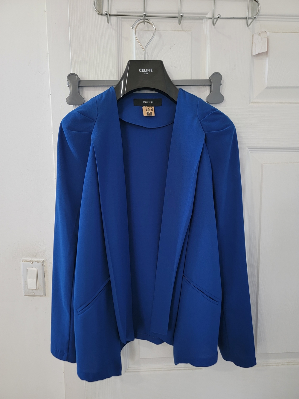 Forever 21 Royal Blue Open-Front Women's Blazer Jacket